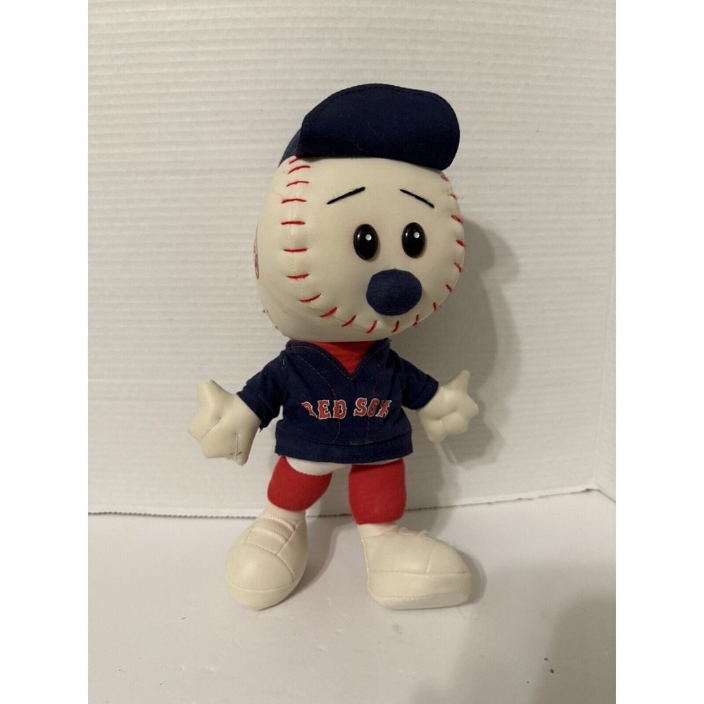 Boston Red Sox Vintage Stuffed MLB Baseball Head Plush Body Attached Tag 13"